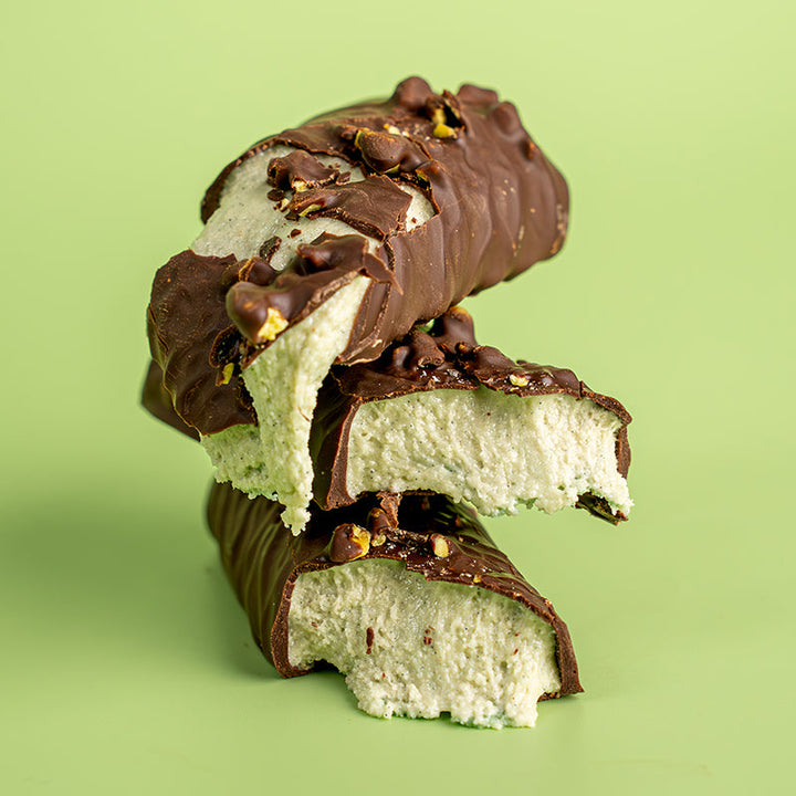 Wispy Proteinriegel – Dark Choco Pistachio (10 x 55 g)