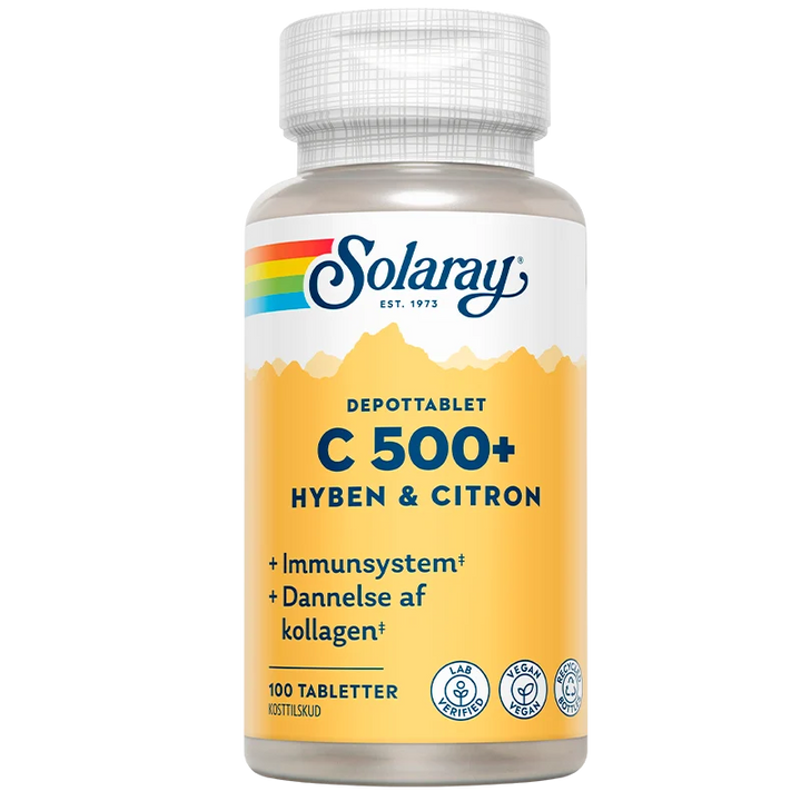 Solaray C 500+ Hagebutten & Zitrone (100 tab)