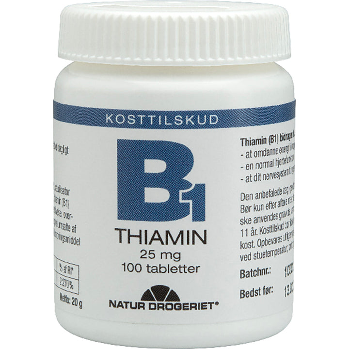 Natur Drogeriet B1 Thiamin 25 mg (100 Stück)