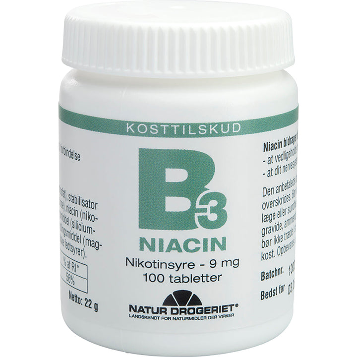 Natur Drogeriet B3 Niacin 9 mg (100 Stück)
