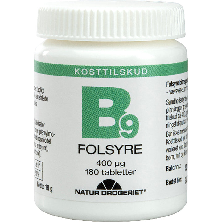 Natur Drogeriet B9 Folsäure 400 μg (180 Stück)