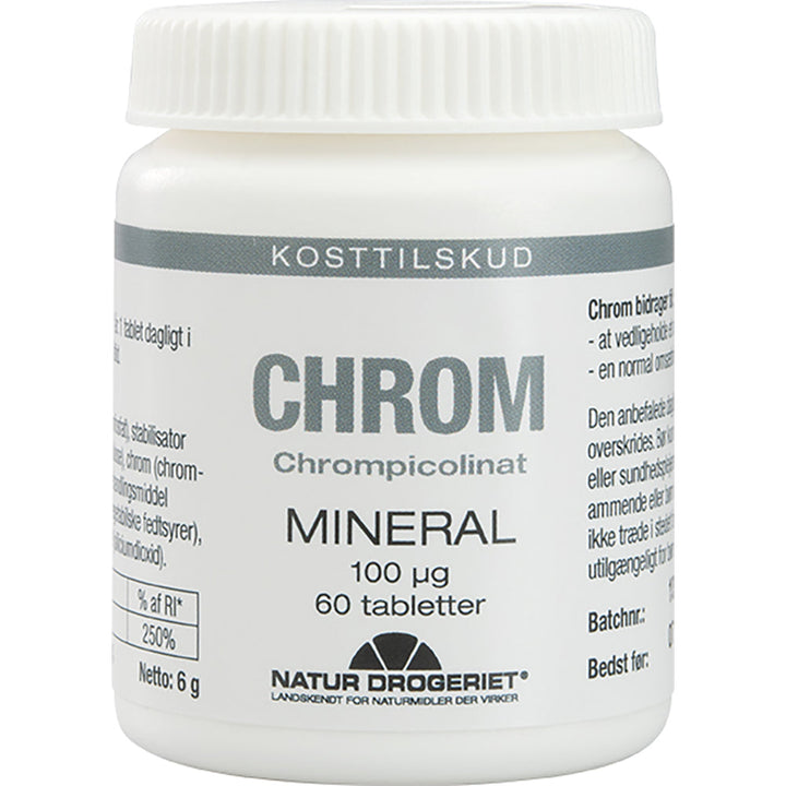 Natur Drogeriet Chrom 100 μg (60 Stück)