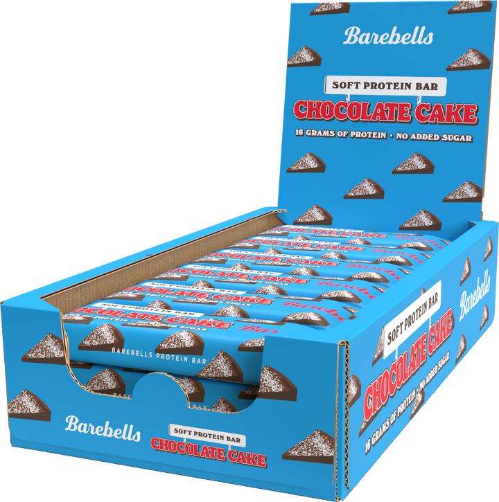 Barebells Soft Proteinriegel Chocolate Cake Packung 12 x 55 g