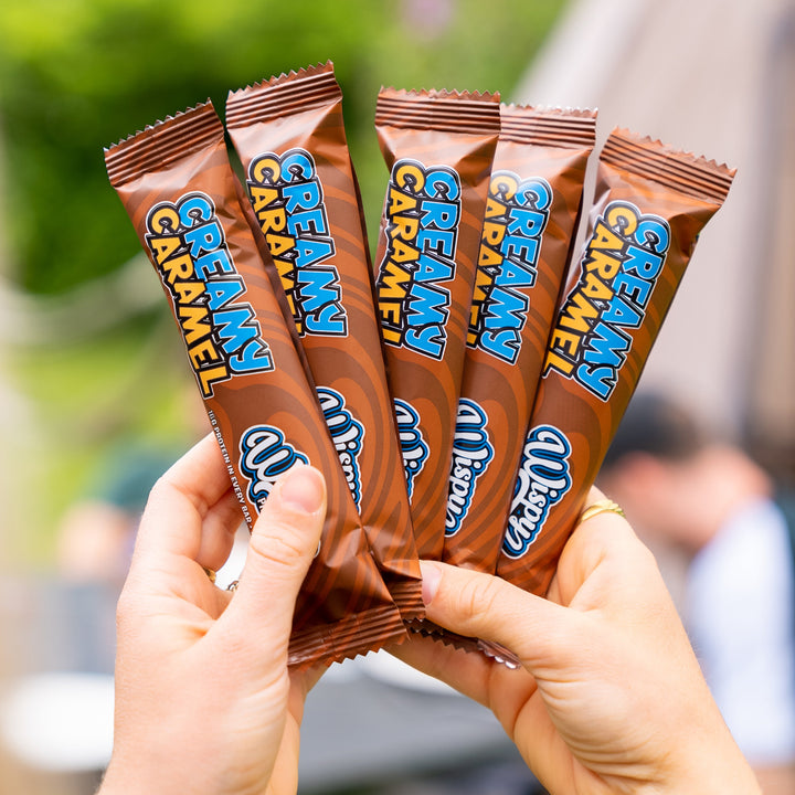 Wispy Proteinriegel – Creamy Caramel (10 x 55 g)