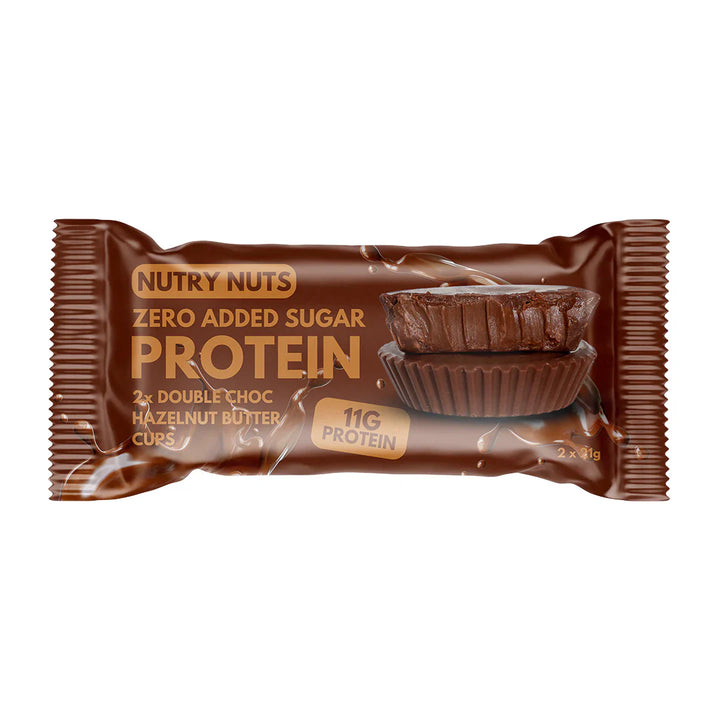Nutry Nuts Haselnussbutter-Cups – Double Chocolate Hazelnut (42 g)