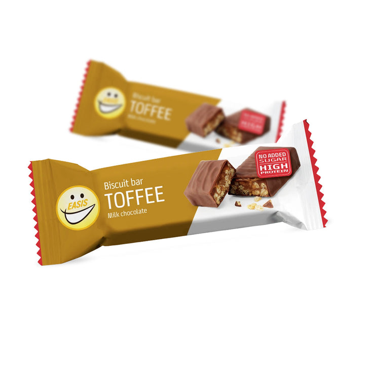 EASIS Keksriegel – Toffee & Milk Chocolate (30 g)