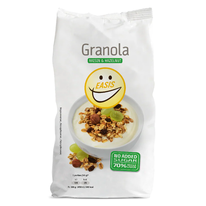 EASIS-Frühstück – Granola Raisin & Hazelnut (350 g)