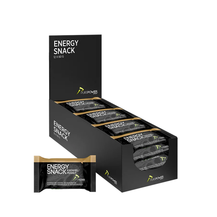 PurePower Energy Snack – Karamell & Peanut (12 x 60 g)