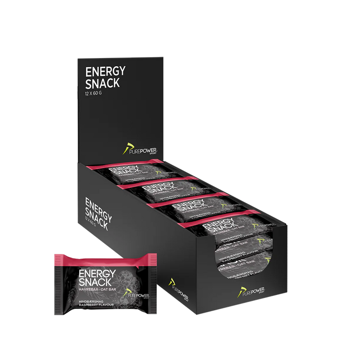 PurePower Energy Snack – Himbeere (12 x 60 g)