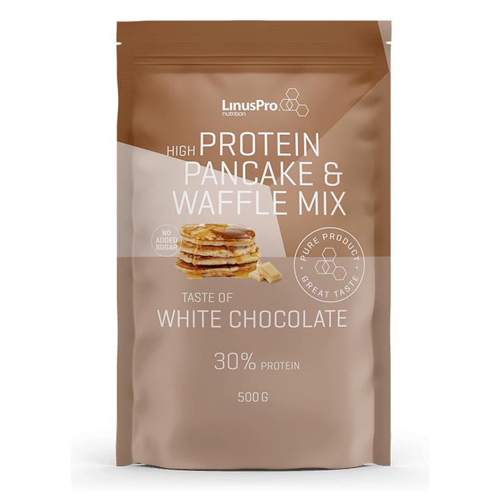 LinusPro Protein-Pfannkuchen- & Waffel-Mix – White Chocolate (500 g)