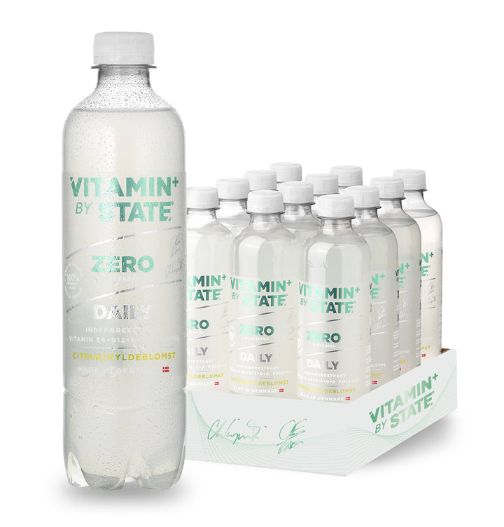 STATE Zero Vitamin – Citrus/Hyldeblomst (12 x 500 ml)