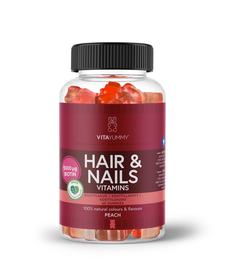 VitaYummy Hair & Nails – Peach (60 Stück)