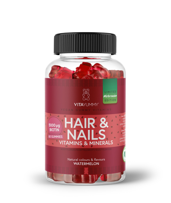 VitaYummy Hair & Nails – Watermelon (60 Stück)