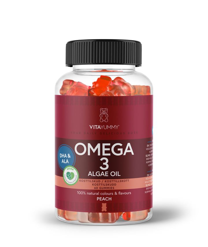 VitaYummy Omega-3 – Peach (60 Stück)