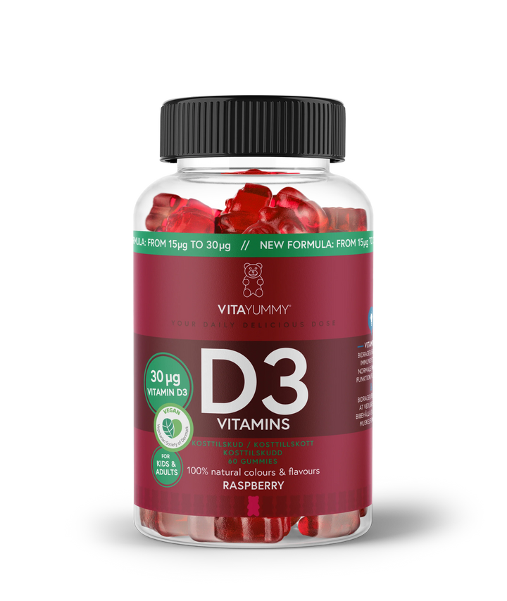 VitaYummy Vitamin D3 – Raspberry (60 Stück)