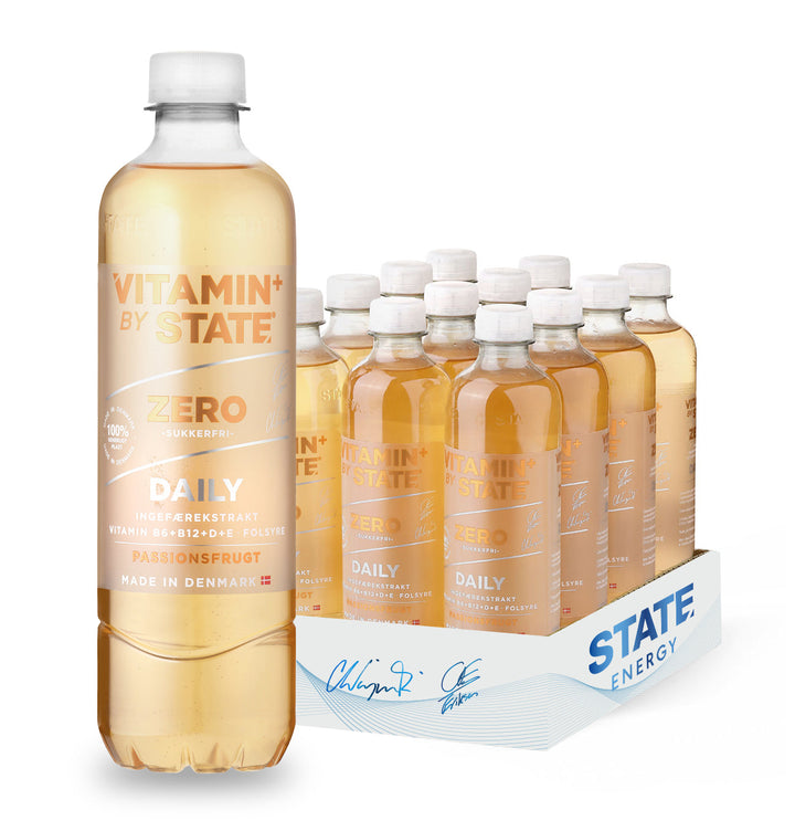 STATE Zero Vitamin – Passionsfrugt (12 x 500 ml)