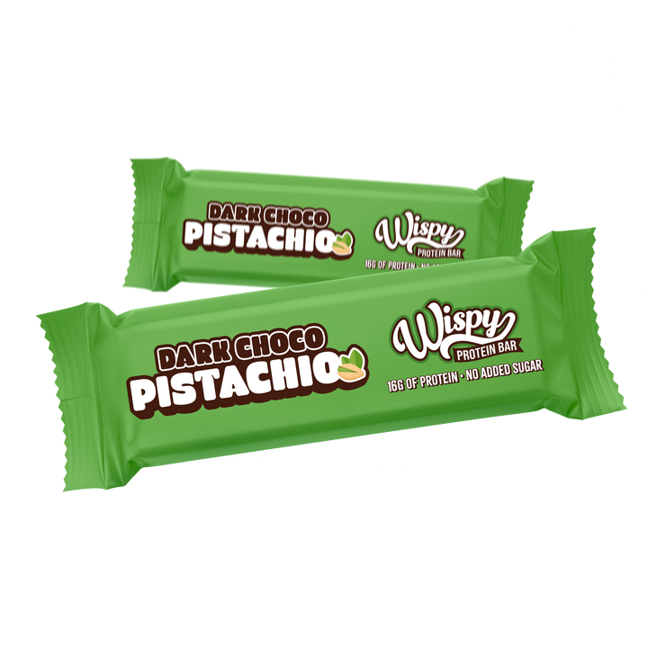 Wispy Proteinriegel – Dark Choco Pistachio (55 g)