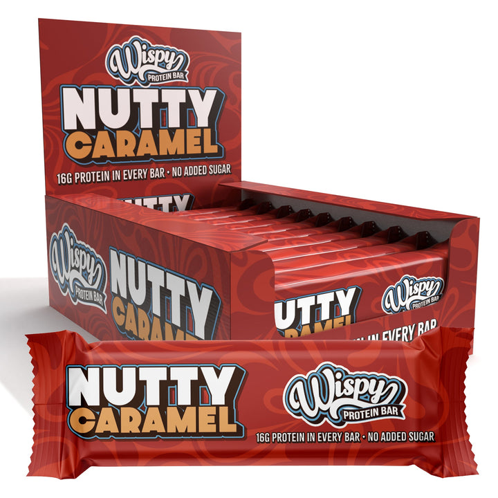 Wispy Proteinriegel – Nutty Caramel (10 x 55 g)