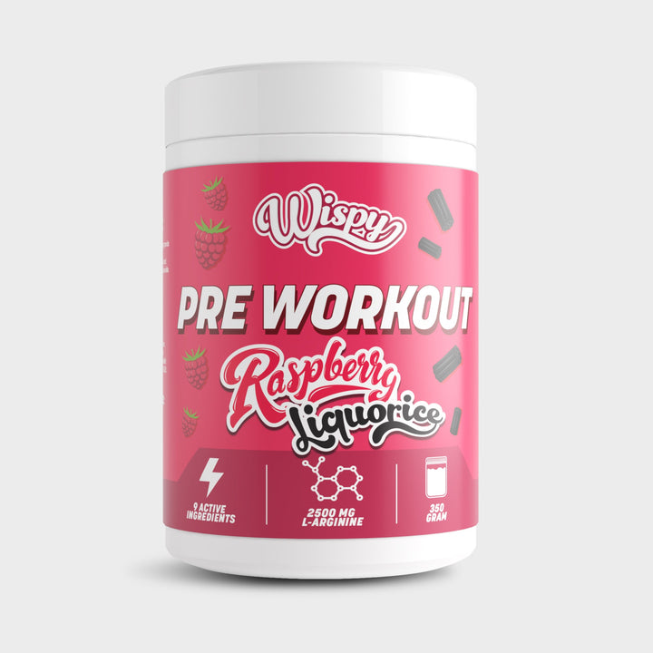 Wispy Pre-Workout – Raspberry Liquorice (350 g)