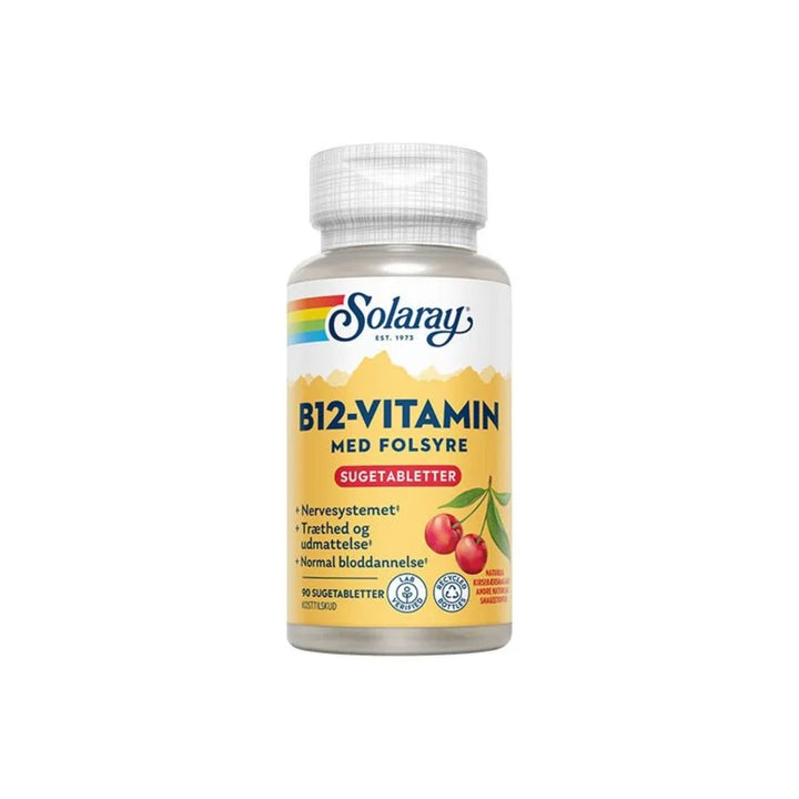 Solaray Vitamin B12 mit Folsäure (90 tab)