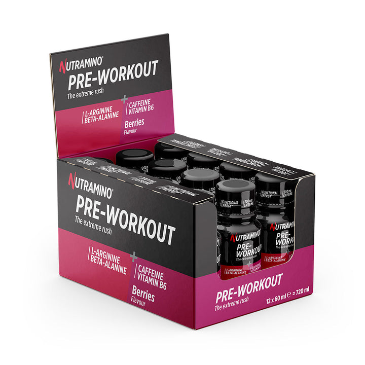 Nutramino Pre-Workout Shot – Berries (12 x 60 ml)