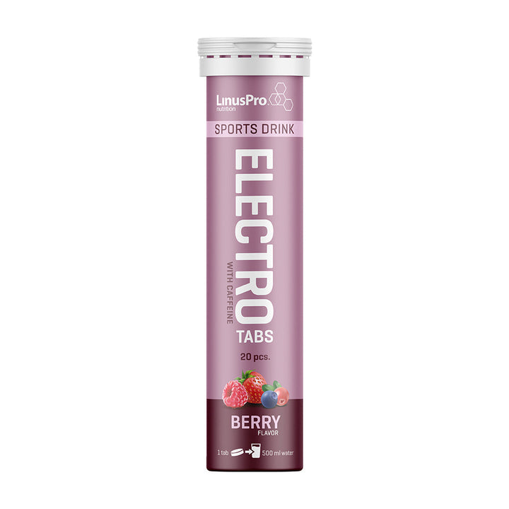LinusPro Elektrolyt-Tabletten mit Koffein – Berry