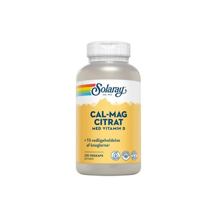 Solaray Cal-Mag Citrat mit Vitamin D (180 Kaps.)