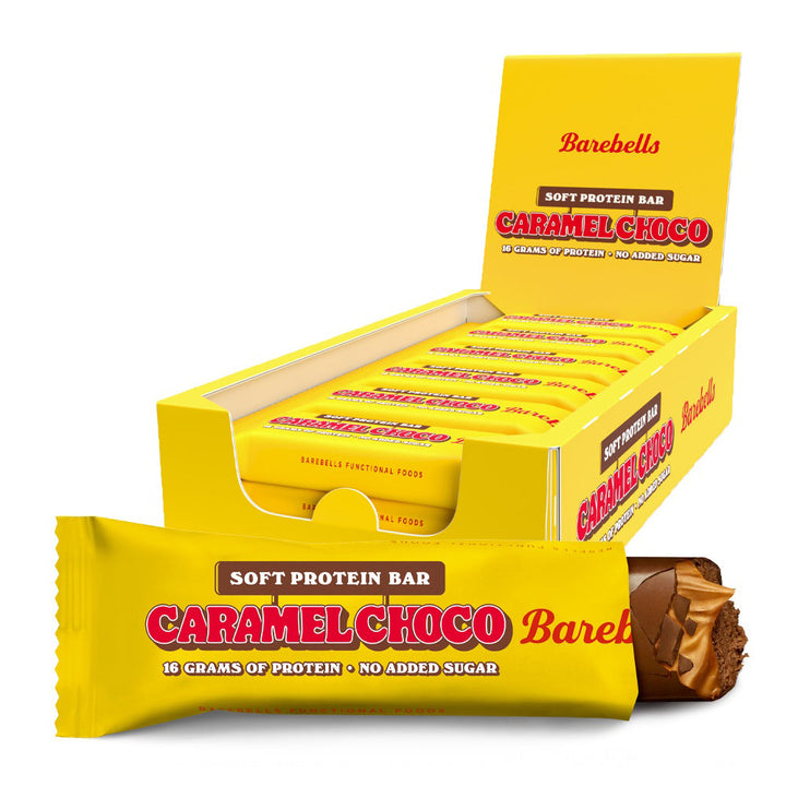 Barebells Soft Proteinriegel – Caramel Choco (12 x 55 g)