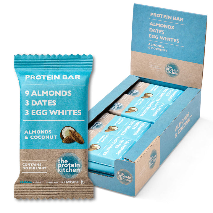 The Protein Kitchen Bar – Almonds & Coconut (12 x 50 g)