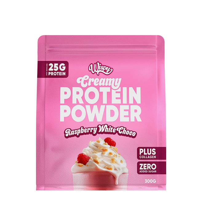 Wispy Creamy Protein – Raspberry White Chocolate (300 g)