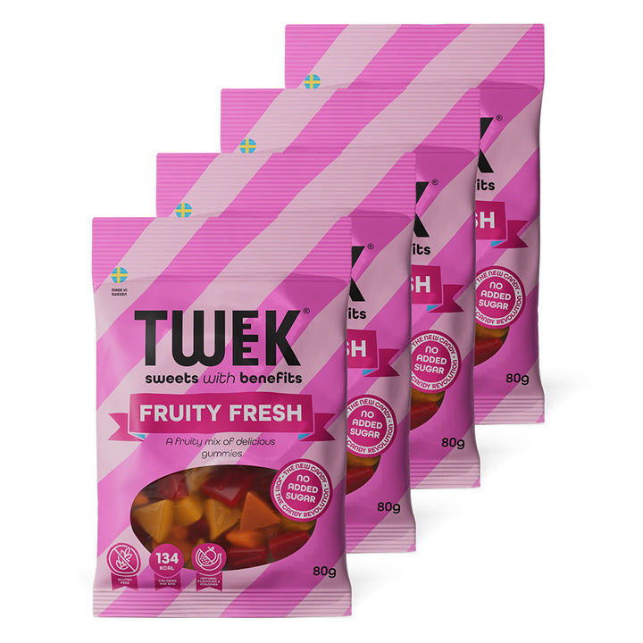 TWEEK Candy – Fruity Fresh (4 x 80 g)