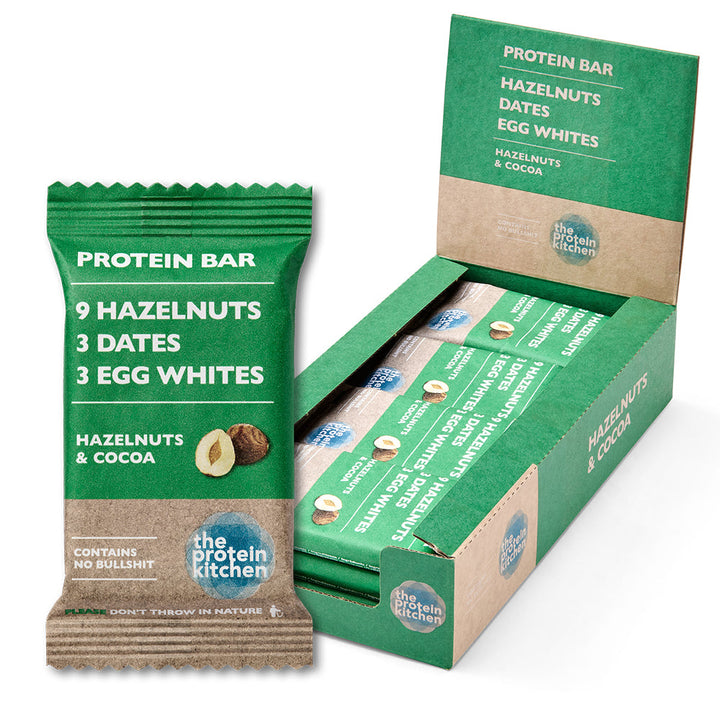 The Protein Kitchen Bar – Hazelnuts & Cocoa (12 x 50 g)