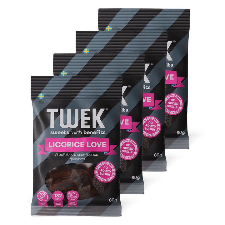 TWEEK Candy – Licorice Love (4 x 80 g)