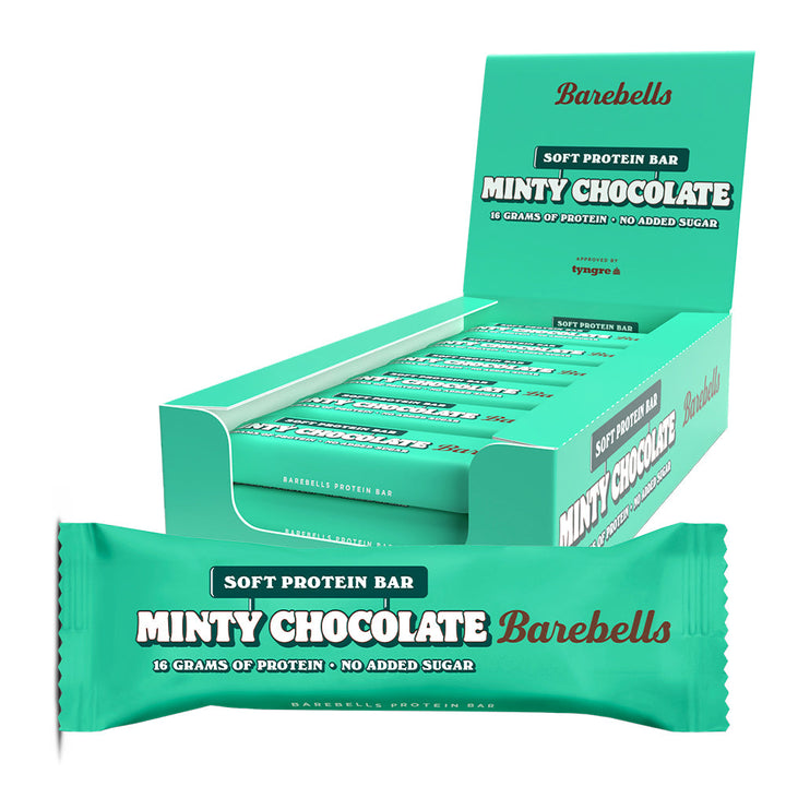 Barebells Soft Proteinriegel – Minty Chocolate (12 x 55 g)
