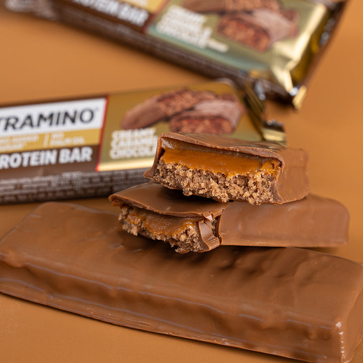 Nutramino Proteinriegel – Creamy Caramel & Chocolate (12 x 55 g)