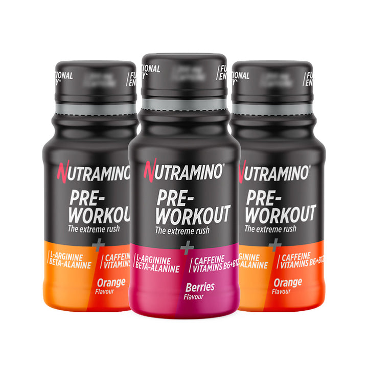 Nutramino Pre-Workout-Shots – Pick & Mix (12 x 60 ml)