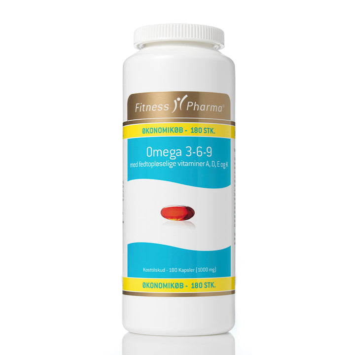 Fitness Pharma Omega 3-6-9 mit ADEK-Vitaminen, Bio (180 Stück)