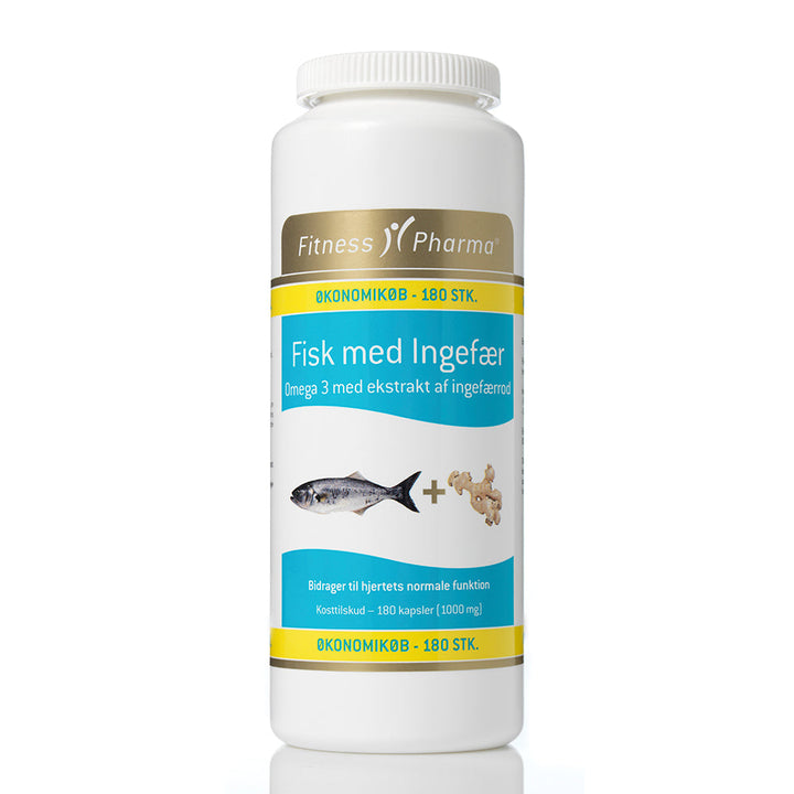 Fitness Pharma Fischöl mit Ingwer BIO (180 Stück)