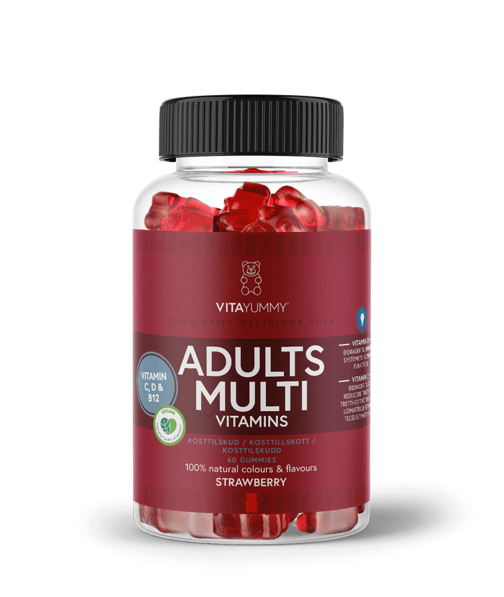 VitaYummy Multivitamin für Erwachsene – Strawberry (60 Stück)