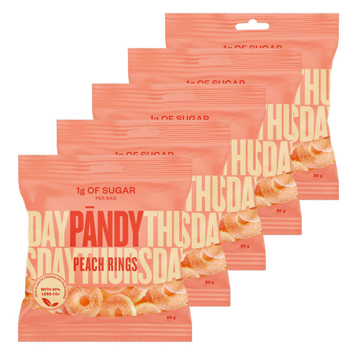 PANDY CANDY – Peach Rings (6 x 50 g)