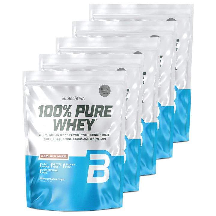 BioTechUSA 100 % Pure Whey – Proteinpulver (6 x 1 kg)