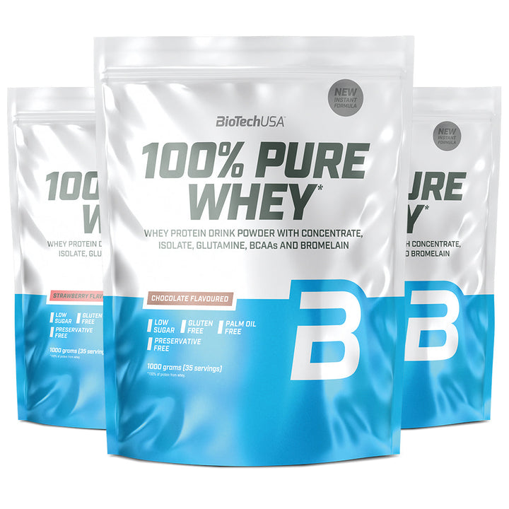 BioTechUSA 100 % Pure Whey – Proteinpulver (1 kg)