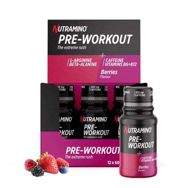 Nutramino Pre-Workout-Shots – Pick & Mix (12 x 60 ml)