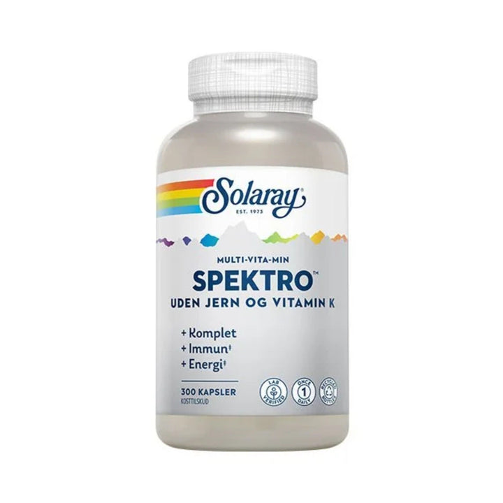 Solaray Spektro Multi-Vita-Min ohne Eisen und Vitamin K (100 Kaps.)