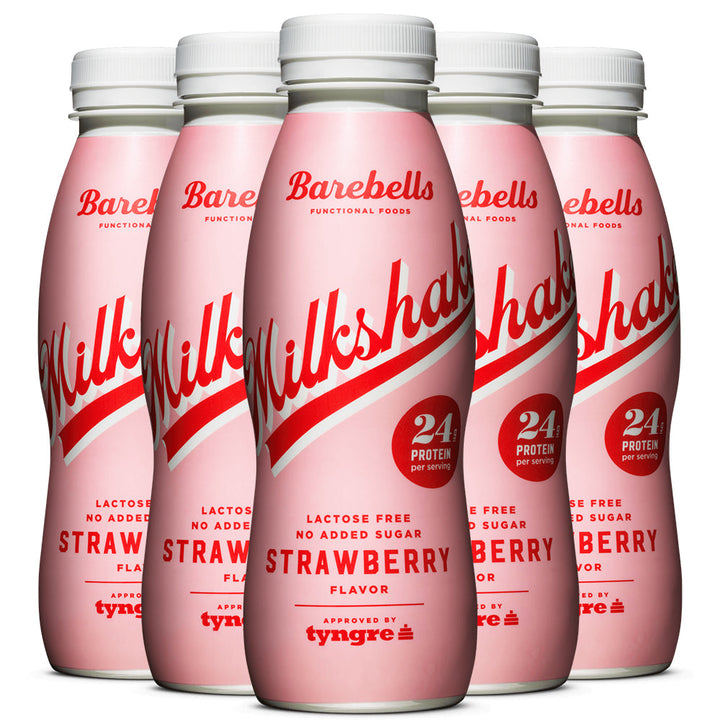 Barebells Milkshake – Strawberry (5 x 330 ml)