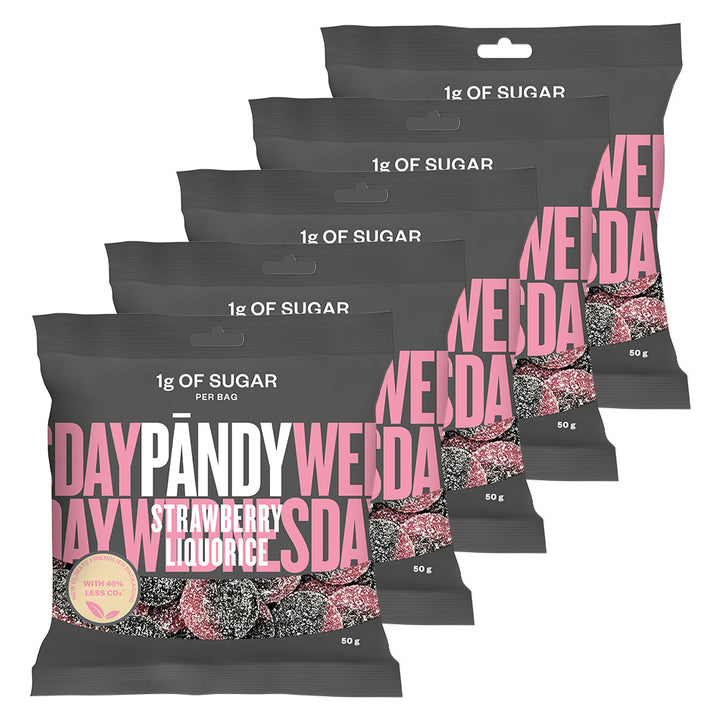 PANDY CANDY – Strawberry Liquorice (6 x 50 g)