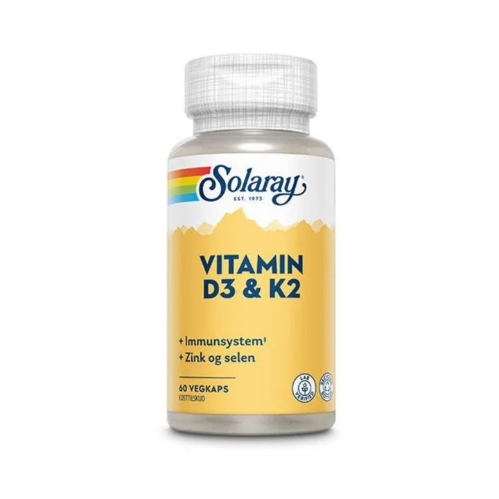 Solaray Vitamin D3 & K2 (60 Kaps.)