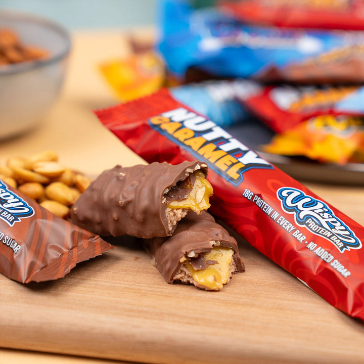 Wispy Proteinriegel – Nutty Caramel (55 g)