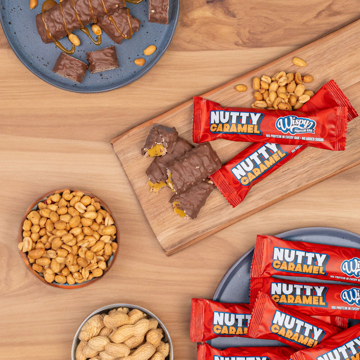 Wispy Proteinriegel – Nutty Caramel (55 g)