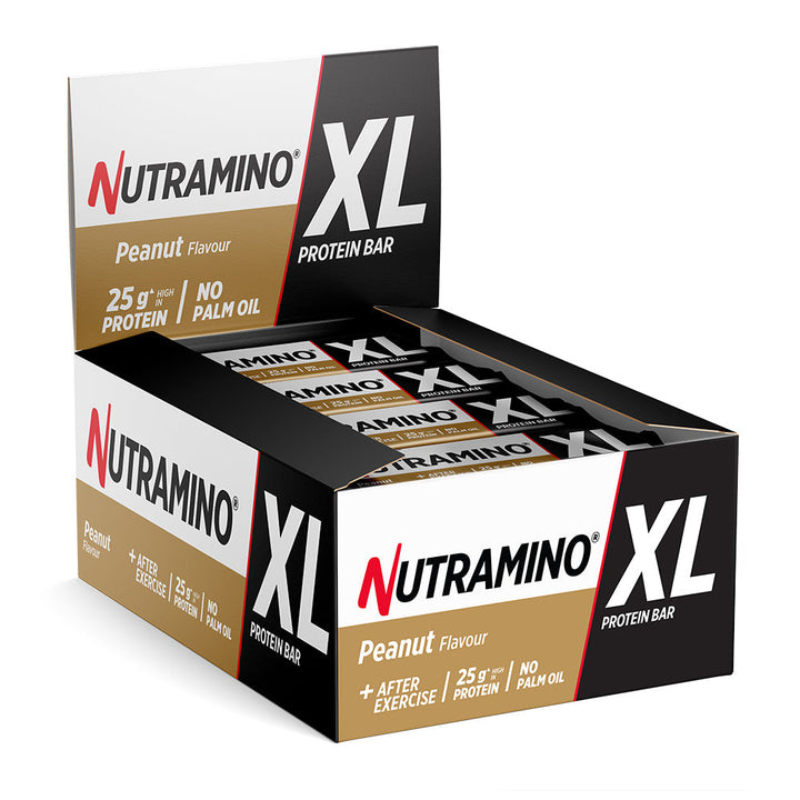 Nutramino XL Proteinriegel – Peanut (16 x 74 g)